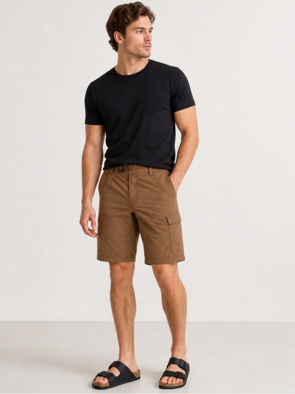 prAna Stretch Zion Men’s Brown Cargo Hiking Shorts 28 waist
